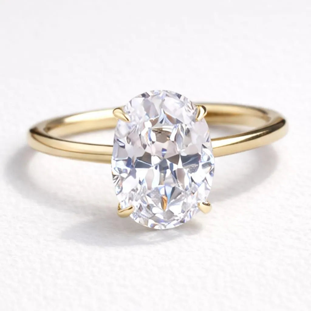 Wedding Band, Unique Engagement Ring, Bridal Set, Proposal Ring, Simulated Diamond, Anniversary Rings