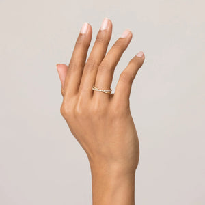 Diamond Crossover Ring NikNenz™ Premium Gold & Diamonds