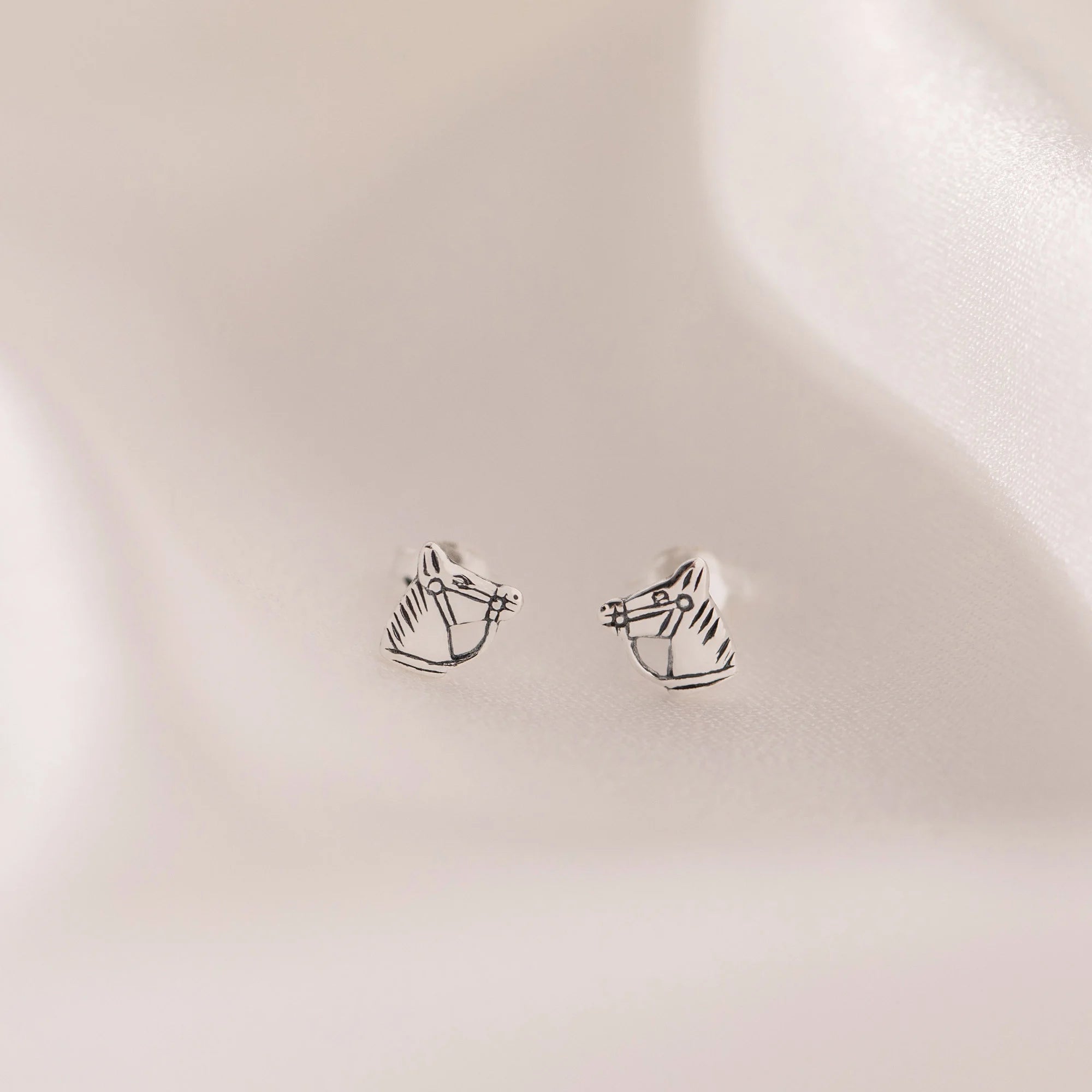 Sterling Silver Horse Stud Earrings | 7Mm Horse Earring | Charming Animal Jewellery | Perfect Horse Lovers Gift & Equestrian Accessory