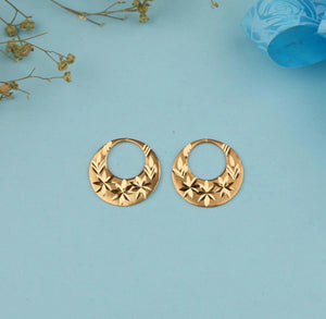 Exquisite 22K Gold Plated Punjabi Nattiyan Earrings - Perfect for Elegance and Tradition!.
