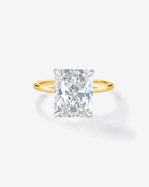 Stunning 3.67 Carat Radiant Lab Diamond with Whisper Thin® Hidden Halo.