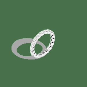 Horizontal Oval Lab Grown Diamond Eternity Ring NikNenz™ Premium Gold & Diamonds