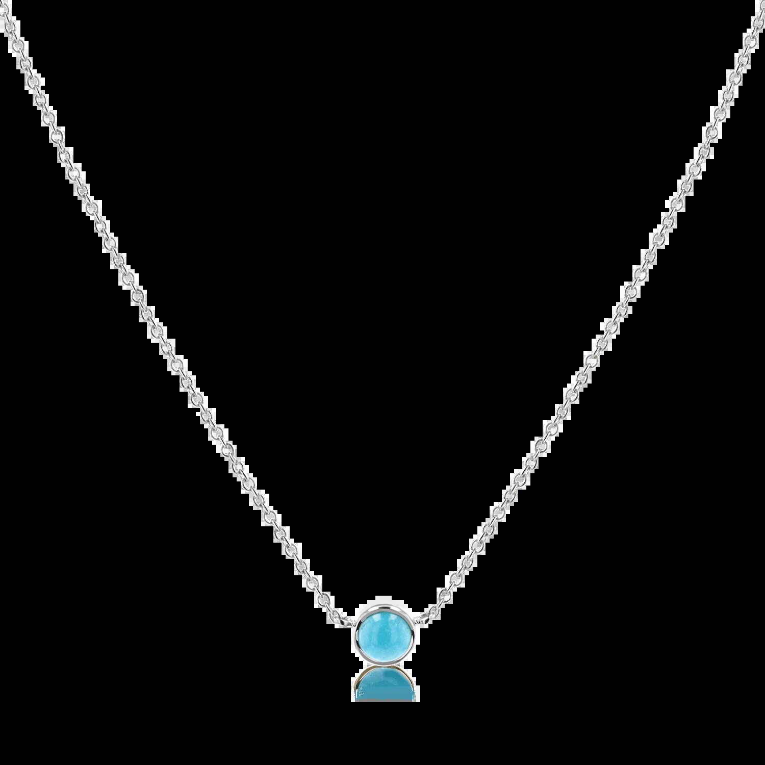 Turquoise Solitaire Necklace