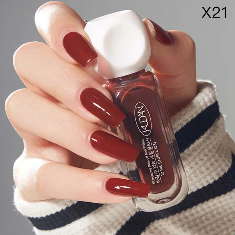 10Ml Peel off Water-Based Starry Nail Polish Fast Drying Long-Lasting Healthy and Brightening Effect No Need Lamp Cure