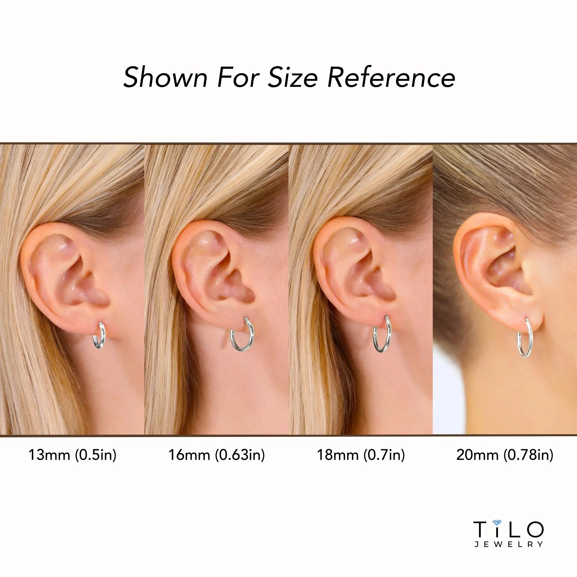 14K White Gold Hoop Earrings, Diamond-Cut Fancy Hoop Earrings, Handmade & Designed by TILO Jewelry, Made in New York City