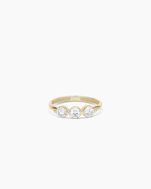 14K Lab Grown Diamond Trio Ring