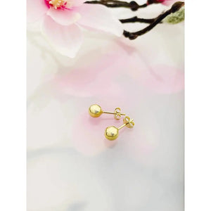 Ball Earrings, Dangle Earrings, Stud Earrings, Ear Jewelry, Yellow Gold, Pair, 585 Gold (14KT)
