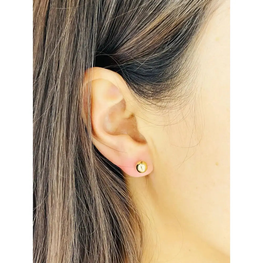 Ball Earrings, Dangle Earrings, Stud Earrings, Ear Jewelry, Yellow Gold, Pair, 585 Gold (14KT)