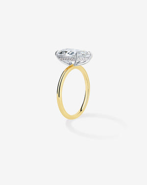 Stunning 3.27 Carat Pear Lab Diamond with Whisper Thin® Hidden Halo.