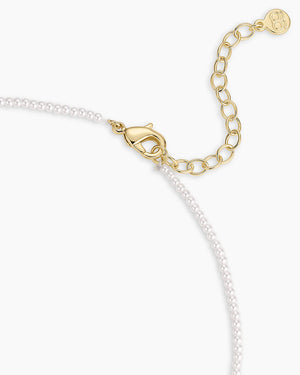 Finley Mini Pearl Necklace NikNenz™ Premium Gold & Diamonds