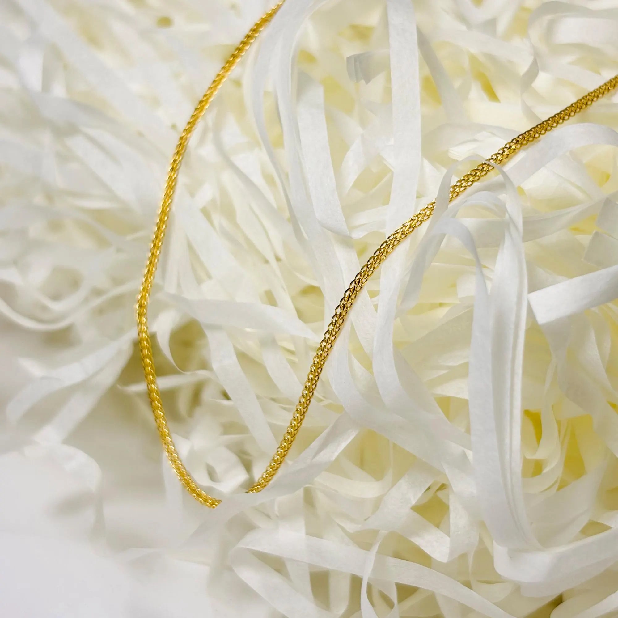Handmade 24K Solid Gold Chain Necklace, 999 Pure Gold Jewelry,Simple Design
