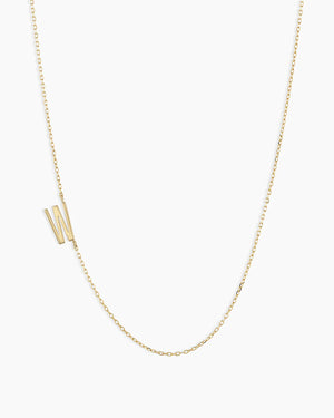 14K Gold Alphabet Necklace NikNenz™ Premium Gold & Diamonds