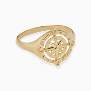 Beautiful Compass Rose Ring - Navigate Life with Style!.