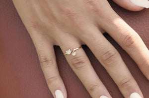 14K Yellow Gold Cute Kitty Ring – Perfect Gift for Cat Lovers Birthdays, Anniversaries & Everyday Wear.