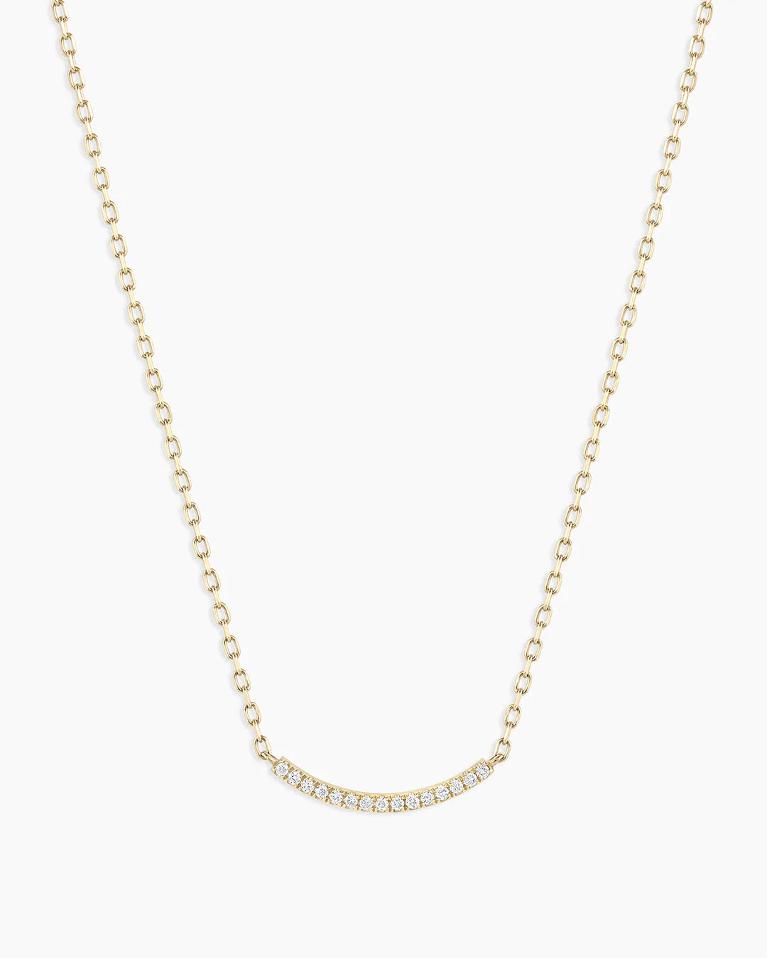 14K Diamond Taner Bar Mini Necklace