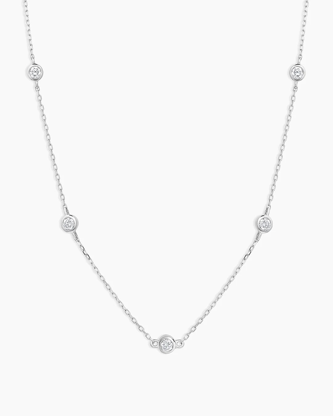 Classic Five Diamond Necklace