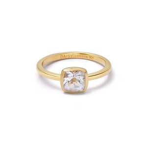 Birthstone Ring 18Ct Gold Plate