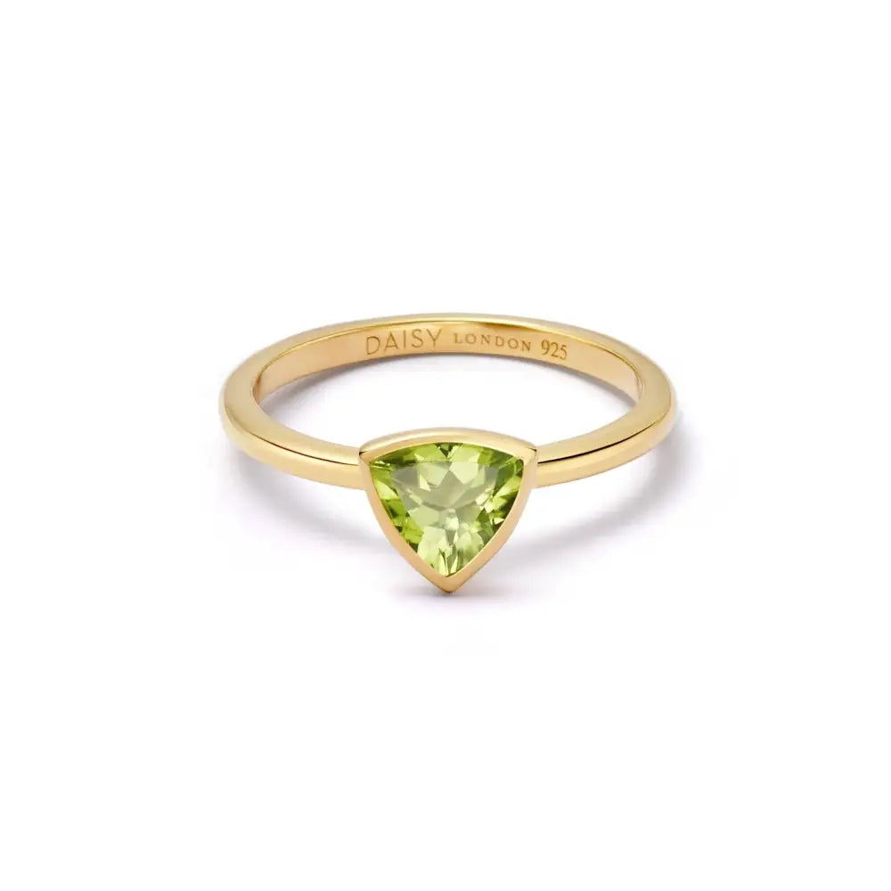 Birthstone Ring 18Ct Gold Plate