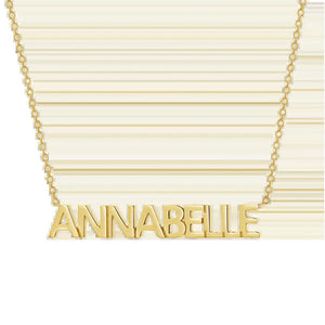 Block Letter Name Necklace