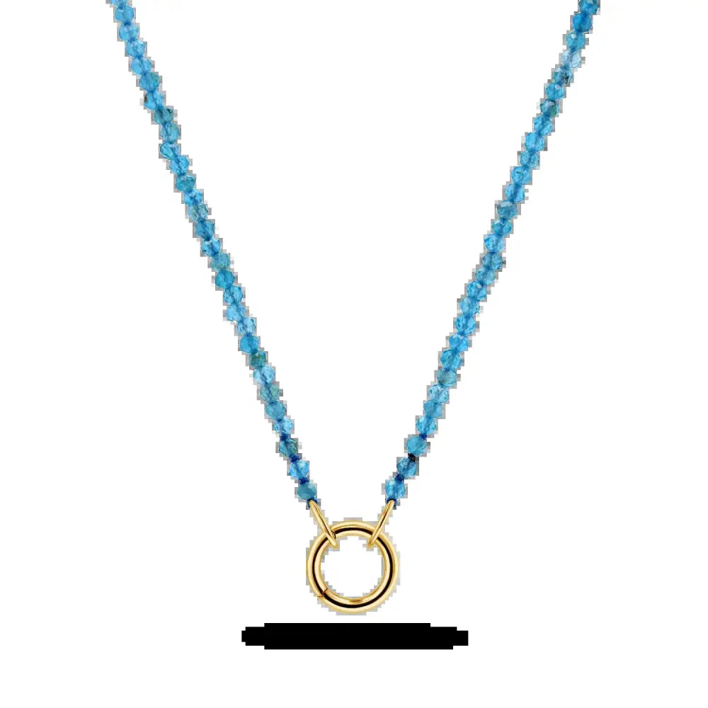 Blue Apatite Connector Necklace