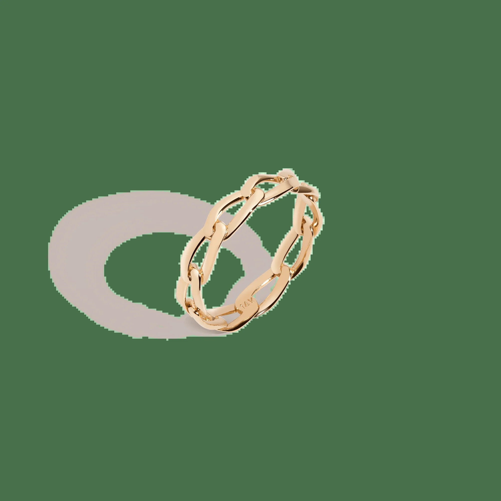 Open Link Ring NikNenz™ Premium Gold & Diamonds