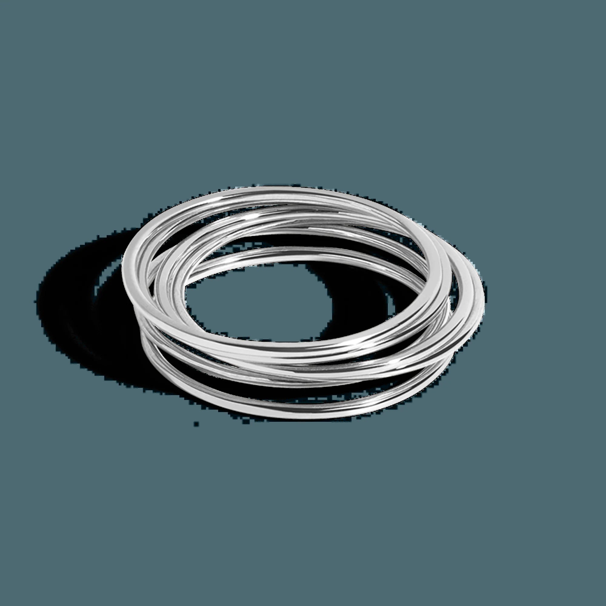Thin Stackable Ring NikNenz™ Premium Gold & Diamonds
