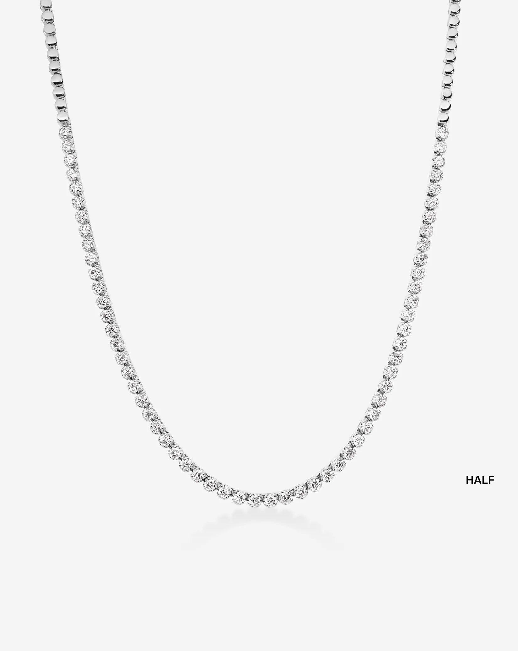 Elegant Mini Diamond Tennis Necklace - Timeless Sparkle for Every Occasion.