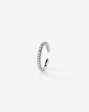 Radiant Diamond Ear Cuff: Elevate Your Elegance.