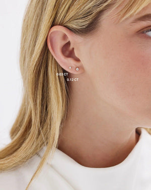 Sparkling Tiny Diamond Studs for Everyday Elegance.