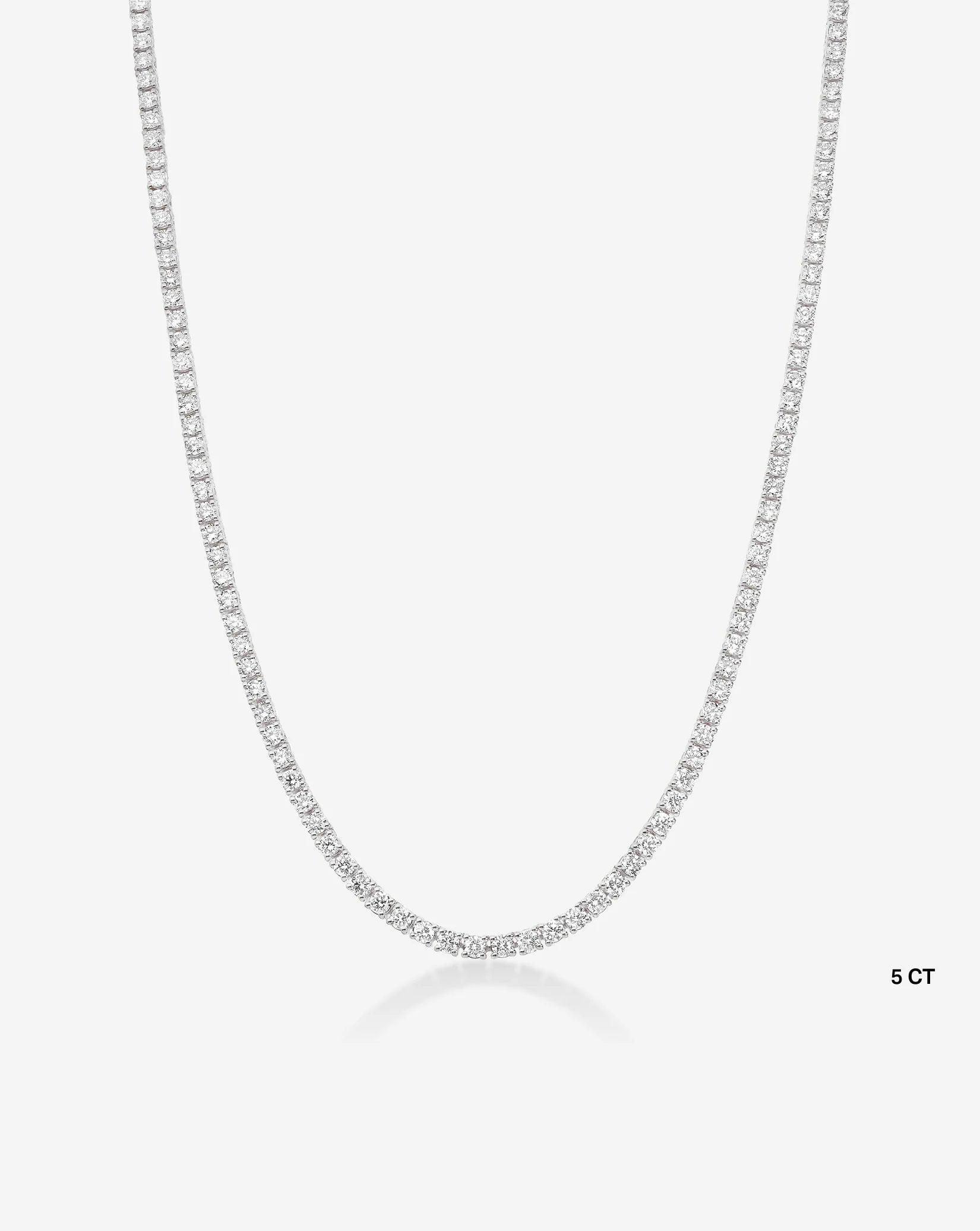 Timeless Elegance: Classic Diamond Tennis Necklace.