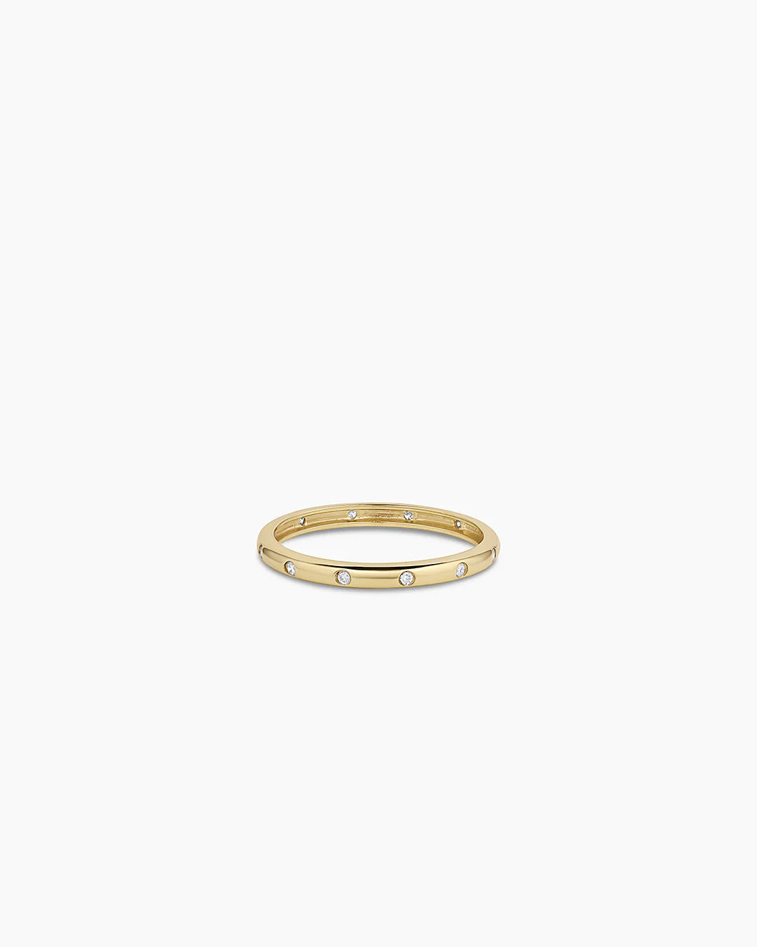 14K Diamond Lou Helium Ring
