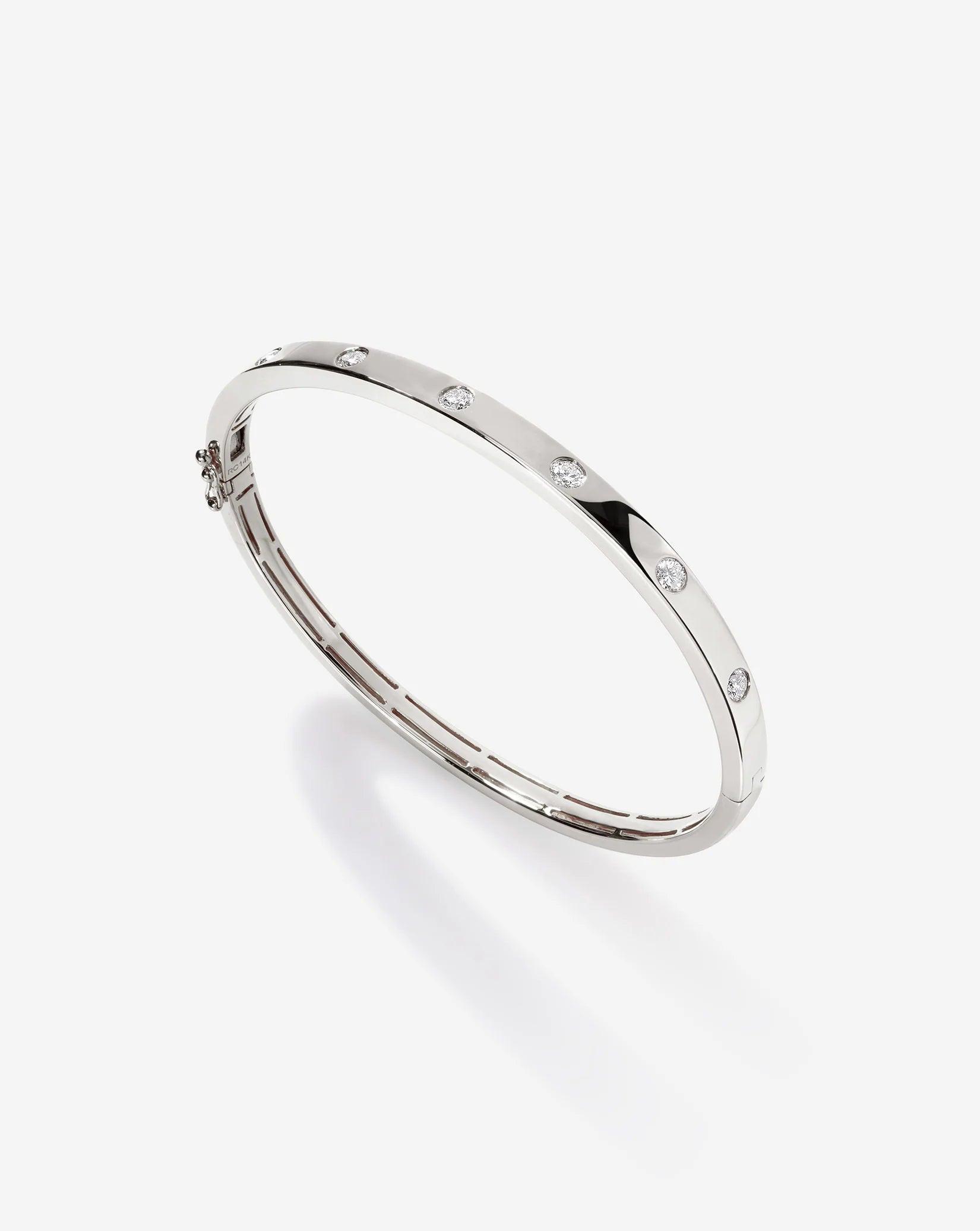 Exquisite Inlay Diamond Bangle – Dazzle with Elegance!.