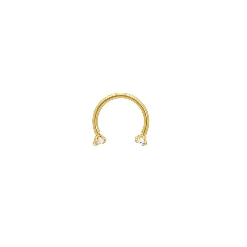 U-Shaped Curved Bar | 16 Gauge | Stainless Steel | Silver | Gold | 6Mm 8Mm 10Mm | Septum Piercing | Cartilage | Helix | Tragus | Barbell