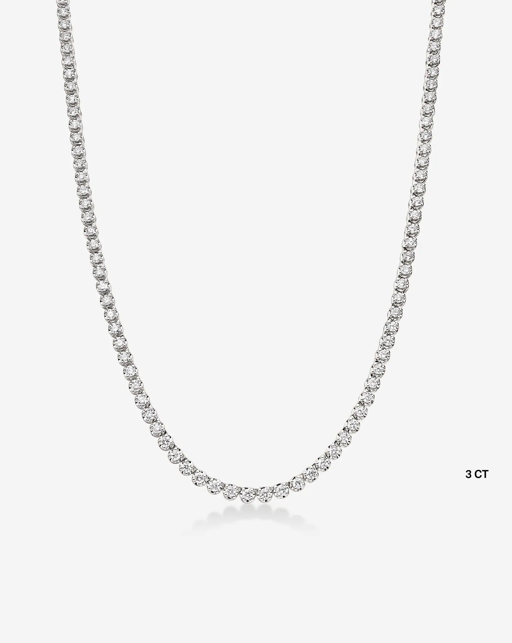 Radiant Luxe Diamond Tennis Necklace.