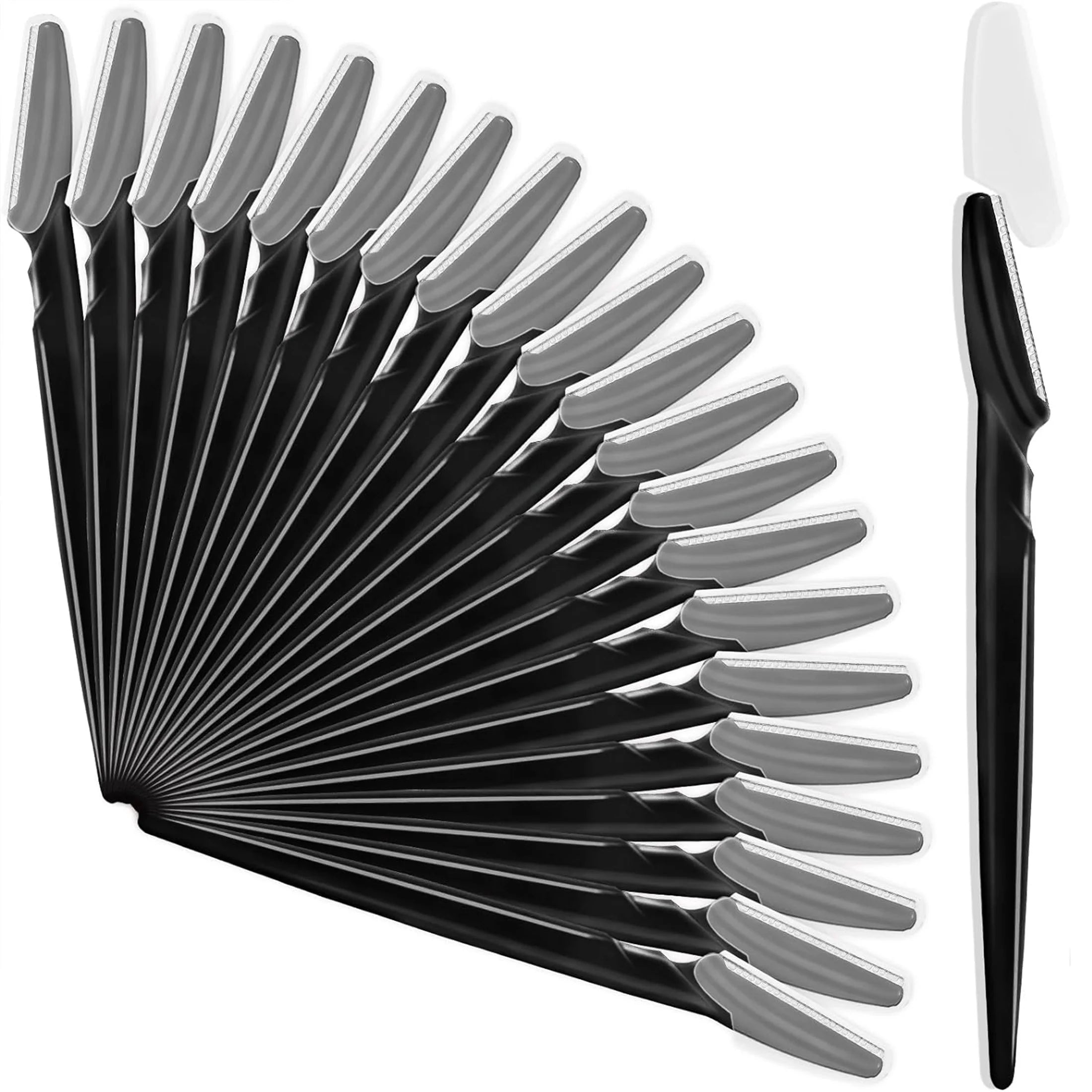 5Pcs/10Pcs/20Pcs/40Pcs Eyebrow Trimmer, Facial Razor, Hair Removal Tool, Anti‑Scratch Eyebrow Blade in Can, Beauty Tool