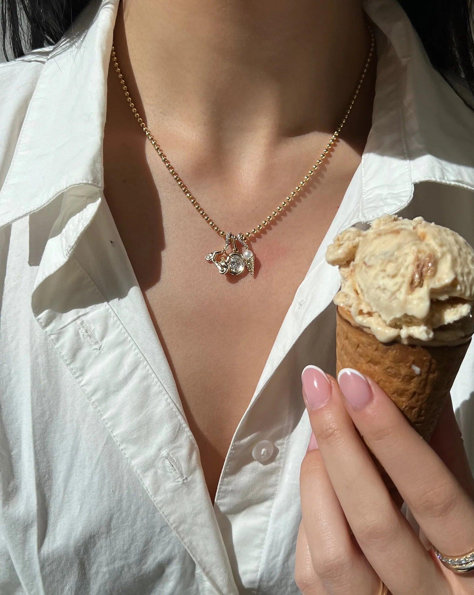 Irresistible Gelato Charm for Sweet Moments.