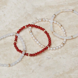 Carnelian Bead Bracelet