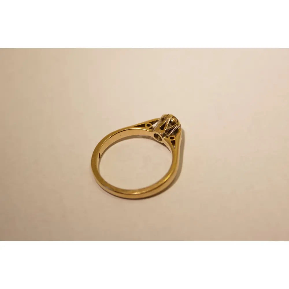 Cathedral - Gold and Solitaire Diamond Engagement Ring