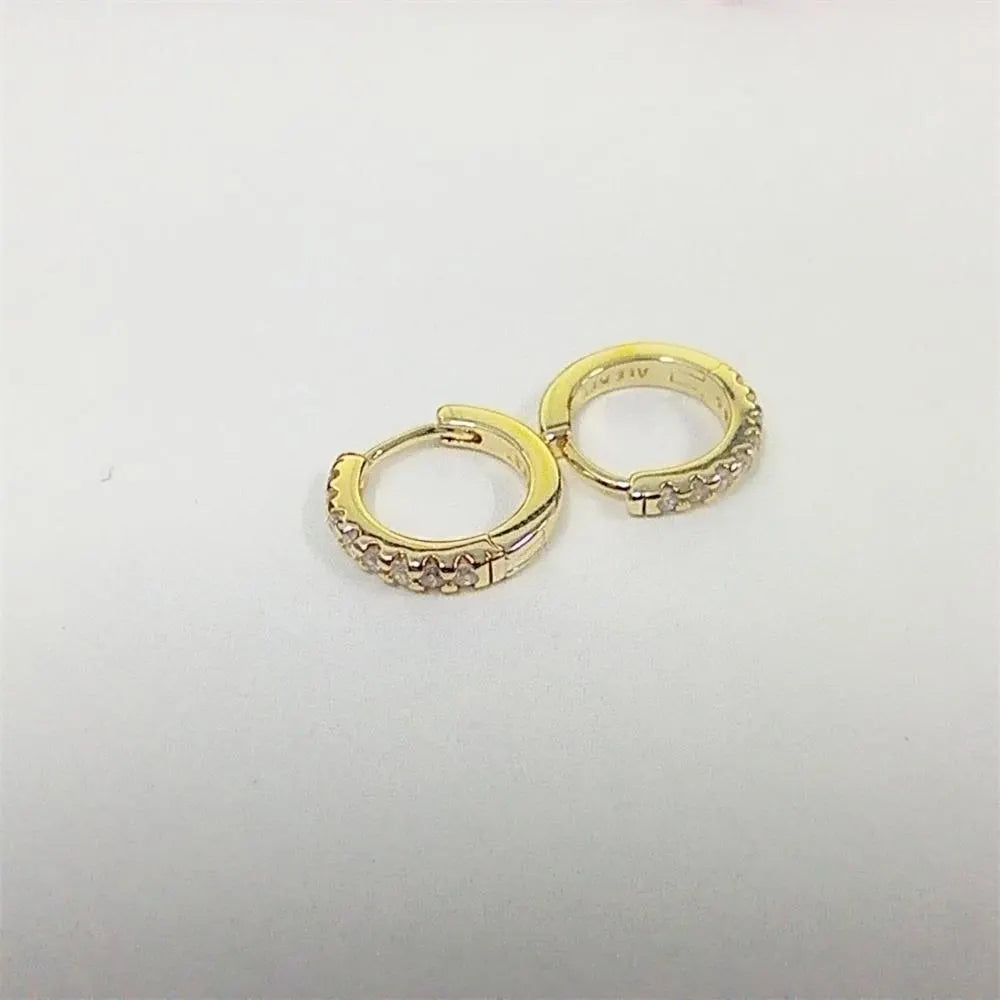Pandora Moments Sparkling Huggie Gold Hoop Earrings