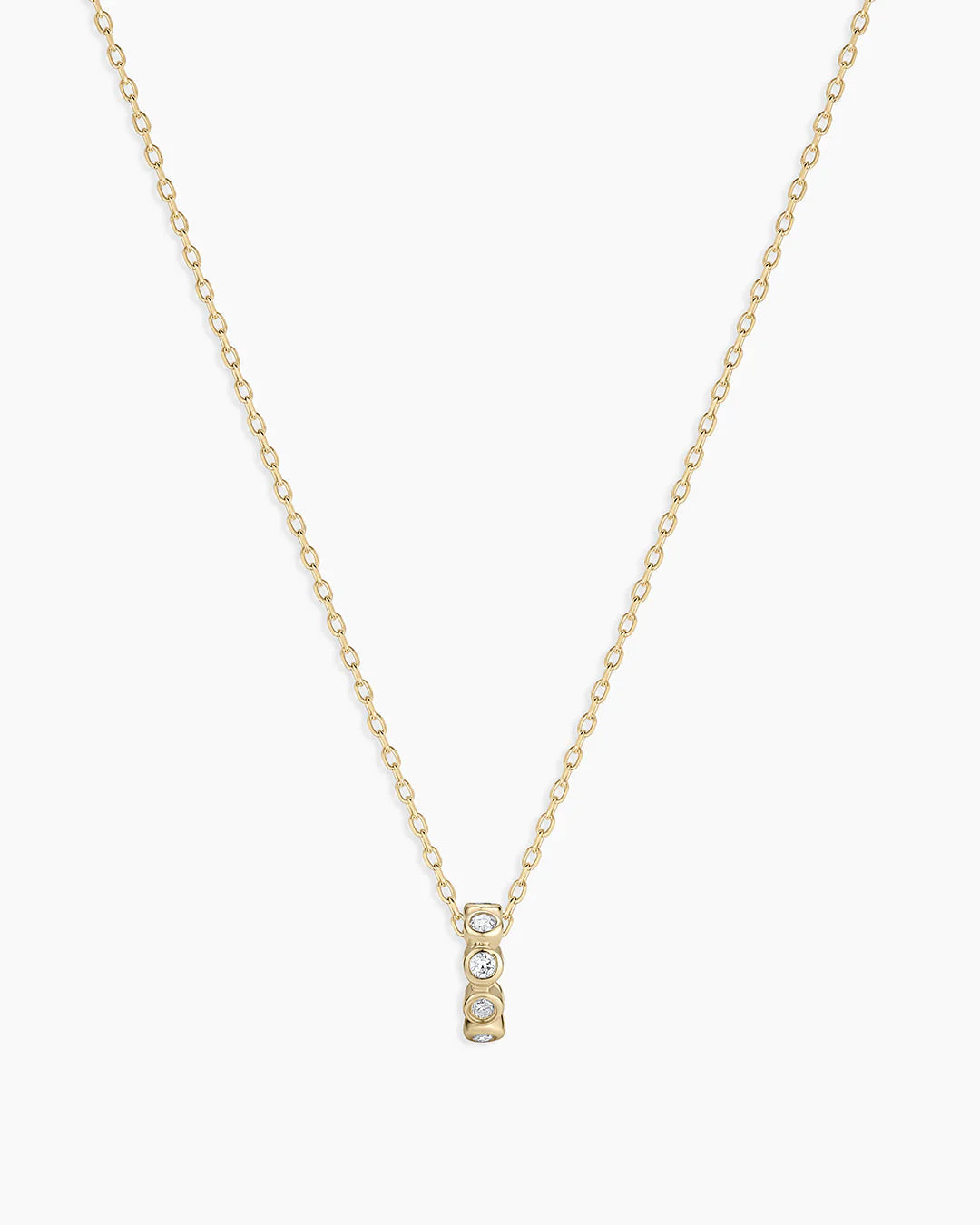 Classic Diamond Halo Charm Necklace