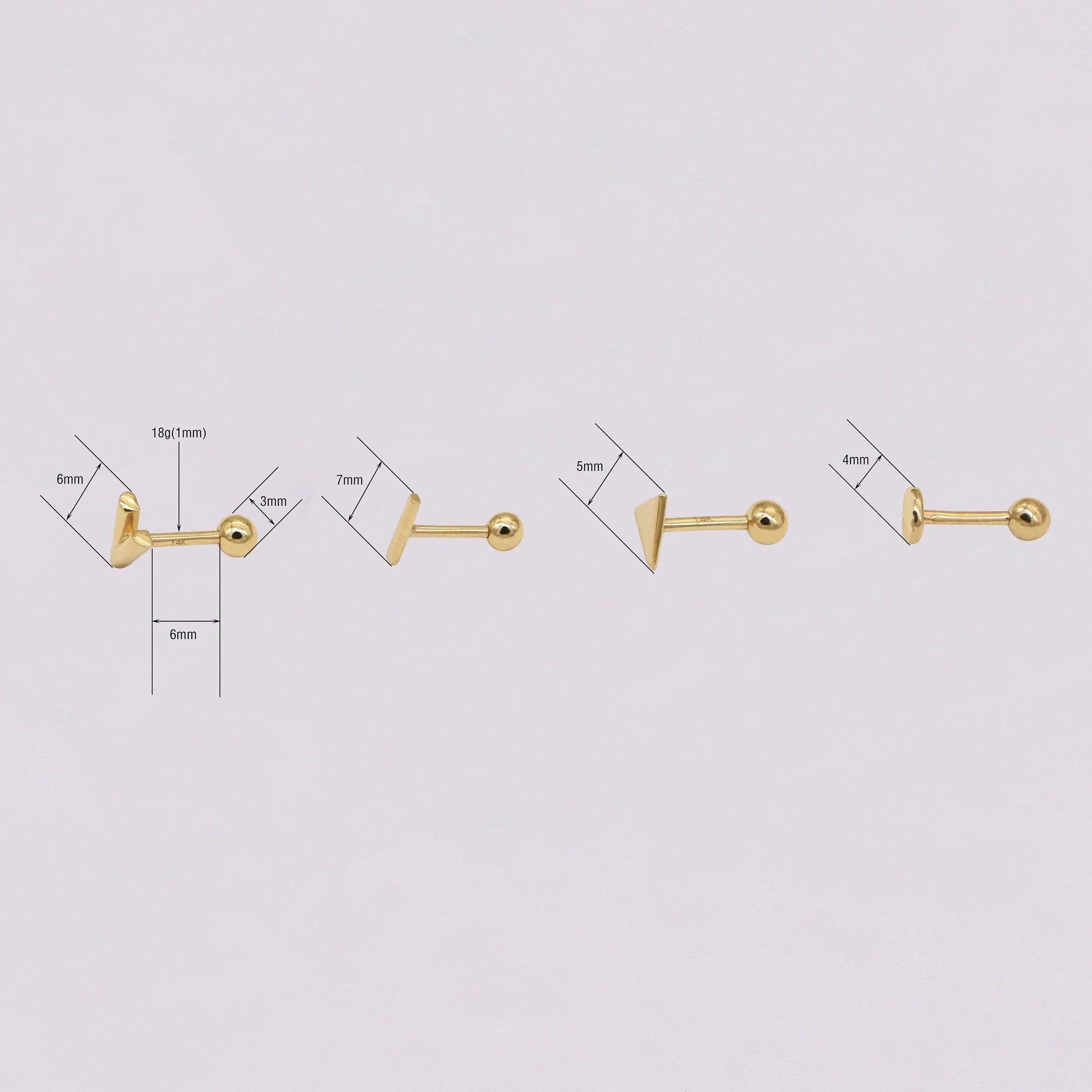 Stunning 14K Gold Leaf Helix Hoop Earring – Nature-Inspired Elegance for Everyday and Special Occasions.