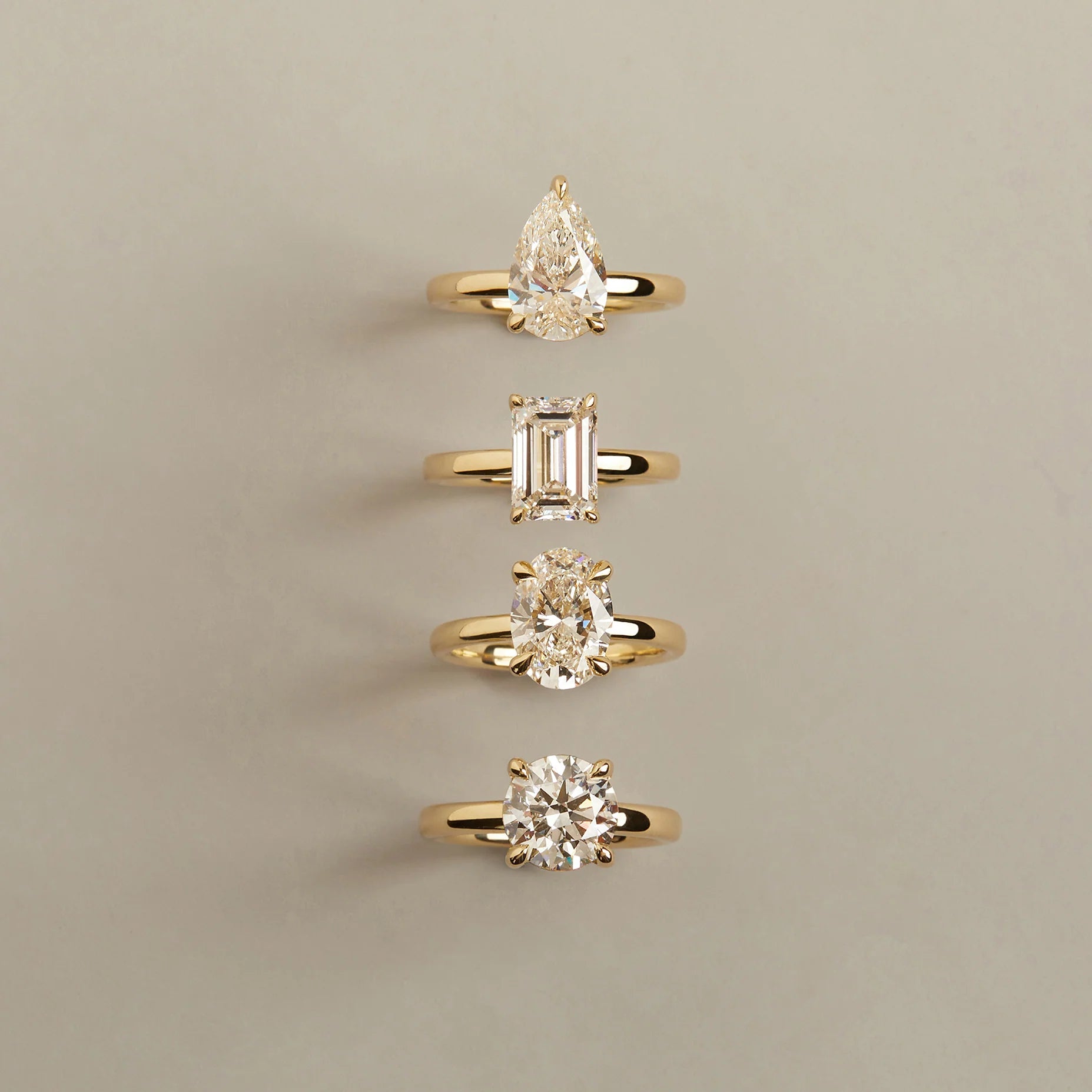 3Ct Pear Lab Grown Diamond Solitaire Ring NikNenz™ Premium Gold & Diamonds