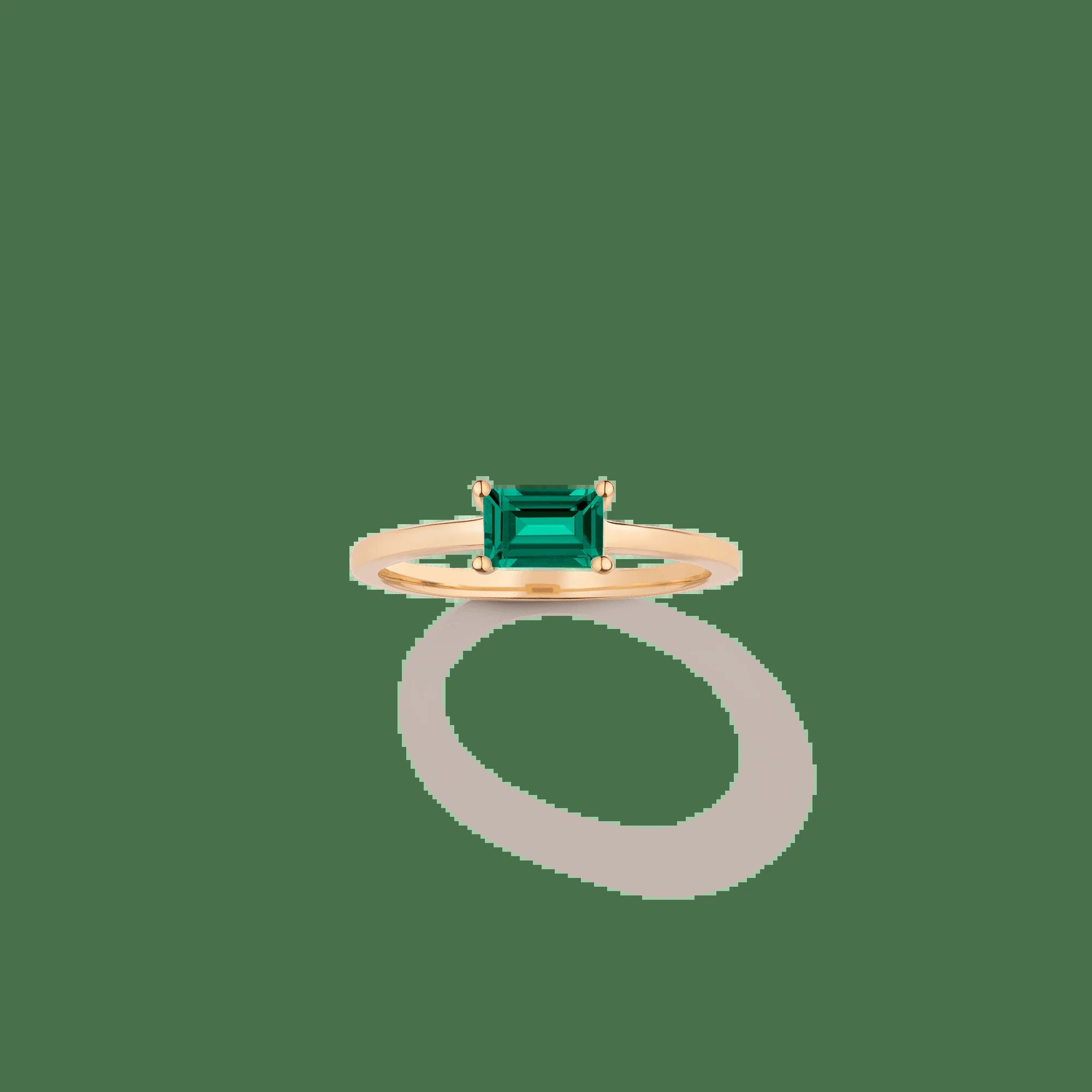 Birthstone Baguette Ring - Garnet NikNenz™ Premium Gold & Diamonds