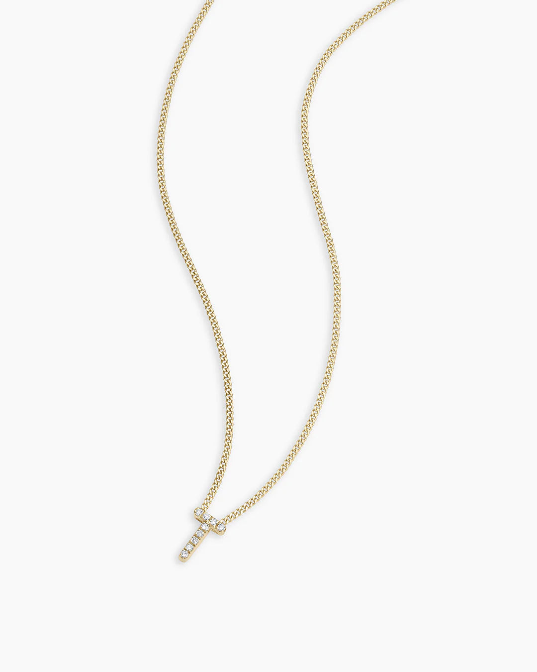 14K Diamond Alphabet Necklace