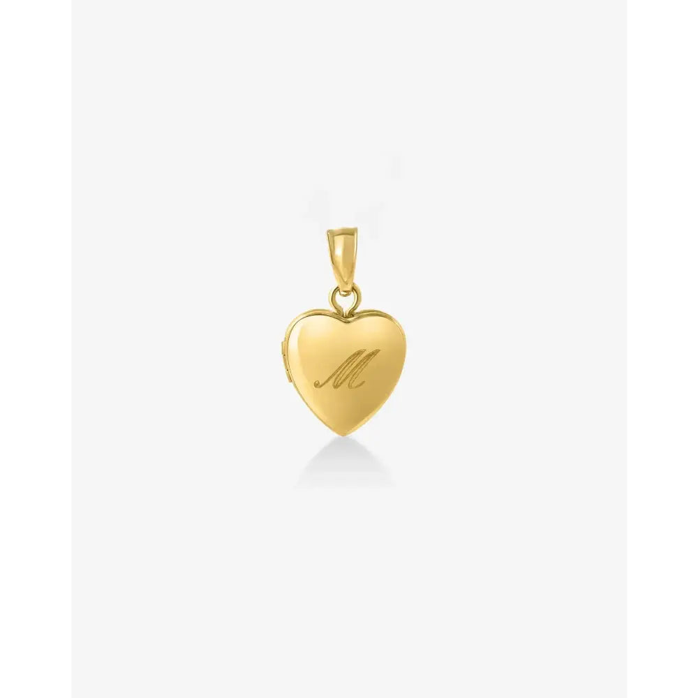 Charming Mini Heart Locket - A Delightful Keepsake Pendant.