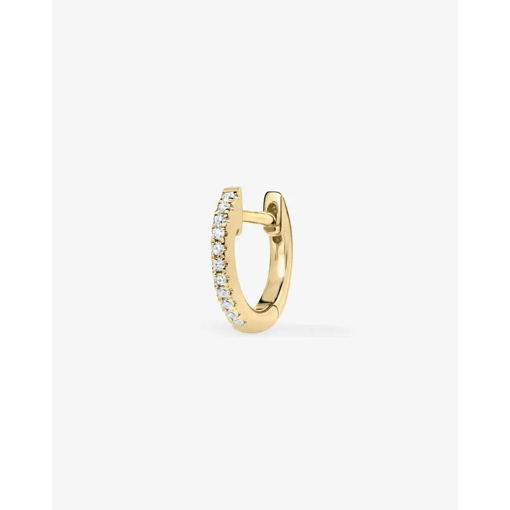 Charming Petite Diamond Huggie Earrings.