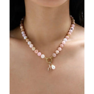 Chic Pink Paloma Necklace: Elevate Your Style with Elegance.