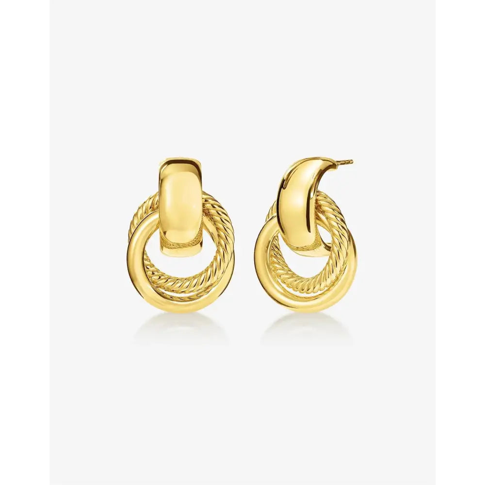 Chic Rope Door Knocker Earrings for a Stylish Touch.