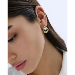 Chic Rope Door Knocker Earrings for a Stylish Touch.