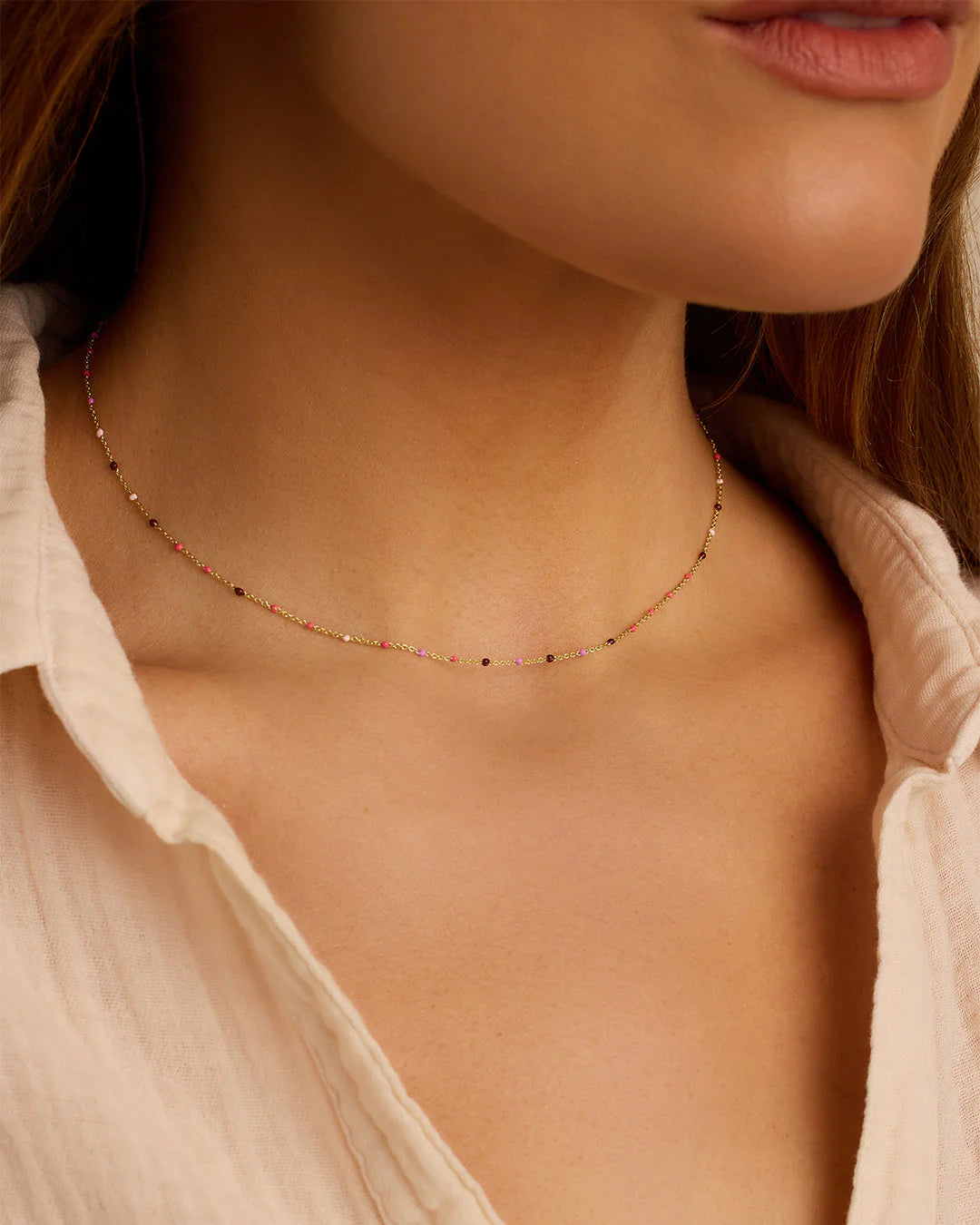 Capri Short Necklace NikNenz™ Premium Gold & Diamonds